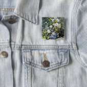 Badge Carré 5 Cm Vase de fleurs (En situation)