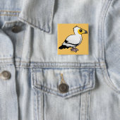 Badge Carré 5 Cm Vautour égyptien (En situation)