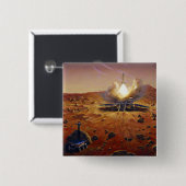 Badge Carré 5 Cm Véhicule Mars ascendant (Devant & derrière)