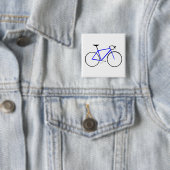 Badge Carré 5 Cm Vélo de route (En situation)