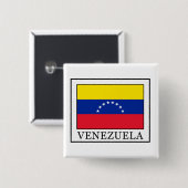 Badge Carré 5 Cm Venezuela (Devant & derrière)