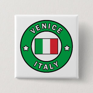 Badge Carré 5 Cm Venise Italie
