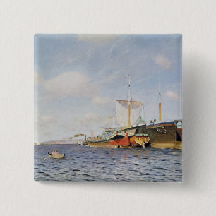 Badge Carré 5 Cm Vent frais sur le Volga, 1895