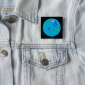 Badge Carré 5 Cm Vénus 2 (En situation)
