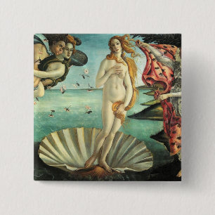 Badge Carré 5 Cm Vénus Botticelli