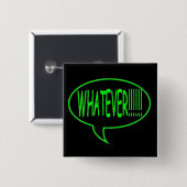 Badge Carré 5 Cm Verdissez quelque bulle de la parole (Devant & derrière)