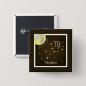 Badge Carré 5 Cm Vergine 23 agosto al 23 settembre Buttons (Devant & derrière)