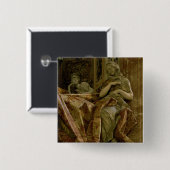 Badge Carré 5 Cm Vérité de monument à Alexandre VII dans le nord (Devant & derrière)