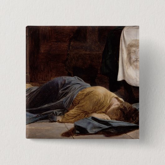 Badge Carré 5 Cm Veronica de saint (Devant)