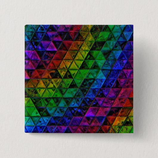 Badge Carré 5 Cm Verre de fierté (Devant)