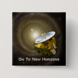 Badge Carré 5 Cm Vers De Nouveaux Horizons Interstellaires