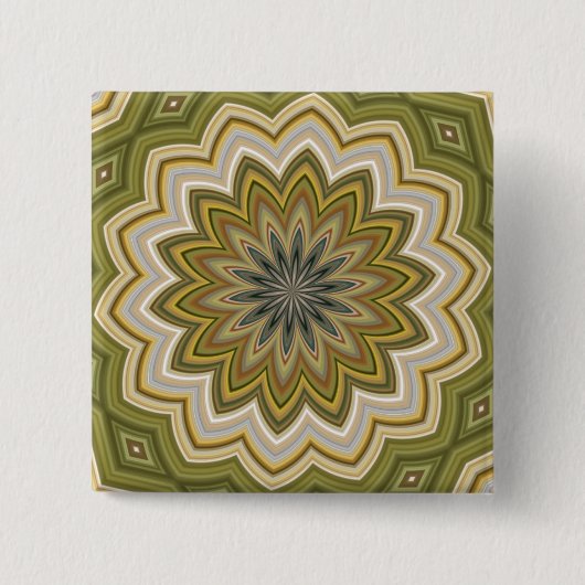 Badge Carré 5 Cm Vert Abstrait (Devant)