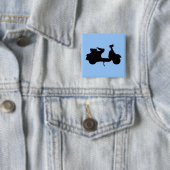 Badge Carré 5 Cm Vespa (En situation)