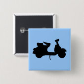 Badge Carré 5 Cm Vespa (Devant & derrière)