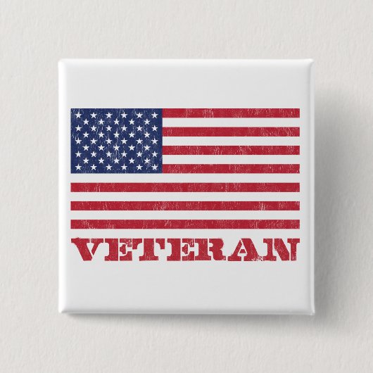 Badge Carré 5 Cm vétéran (Devant)