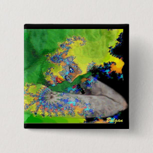 BADGE CARRÉ 5 CM VIBRATIONS DE MATIÈRE