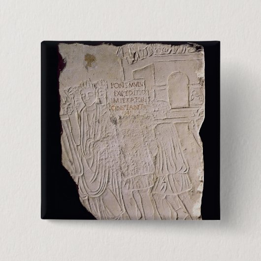 Badge Carré 5 Cm Victoire de Constantine le grand fini (Devant)