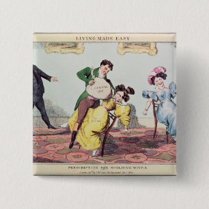 Badge Carré 5 Cm Vie rendue facile : Prescription pour la