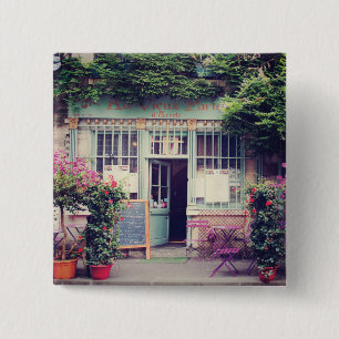 Badge Carré 5 Cm Vieille ville vintage Paris