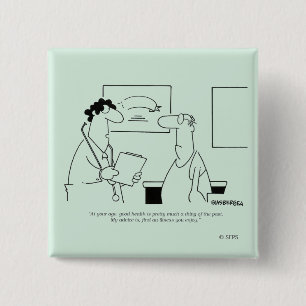 Badge Carré 5 Cm Vieillir