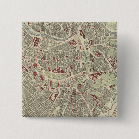 Badge Carré 5 Cm Vienne (Devant)