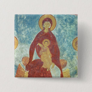 Badge Carré 5 Cm Vierge et enfant