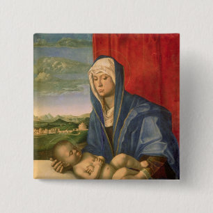 Badge Carré 5 Cm Vierge et enfant 3