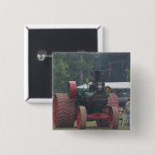 Badge Carré 5 Cm Vieux tracteur (Devant & derrière)