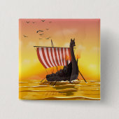Badge Carré 5 Cm Viking (Devant)