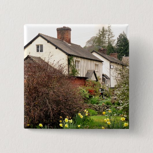 BADGE CARRÉ 5 CM VILLAGES DE WALES (Devant)