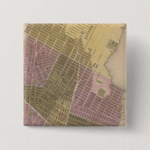 Badge Carré 5 Cm Ville de New York