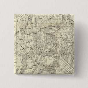 Badge Carré 5 Cm Ville et comté de San Francisco