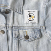 Badge Carré 5 Cm Vin un peu (En situation)