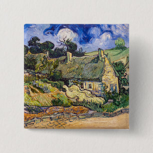 Badge Carré 5 Cm Vincent Van Gogh - Chaumières à Cordeville