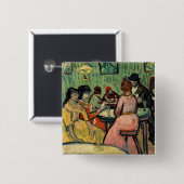 Badge Carré 5 Cm Vincent van Gogh - Le Brothel (Devant & derrière)