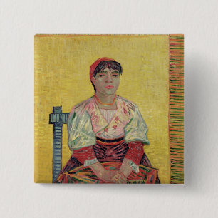 Badge Carré 5 Cm Vincent van Gogh l'Italien : Agostina Segatori