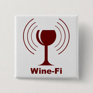 Badge Carré 5 Cm Vins Waves Vins Bourgogne Verre