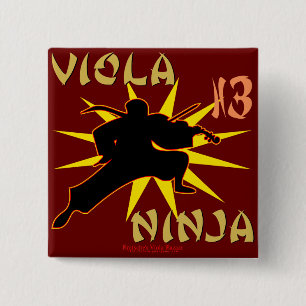 Badge Carré 5 Cm Viola Ninja