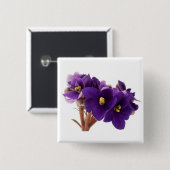 Badge Carré 5 Cm Violet africain (Devant & derrière)