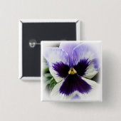 Badge Carré 5 Cm violet profond sur blanc (Devant & derrière)