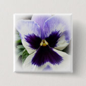 Badge Carré 5 Cm violet profond sur blanc (Devant)