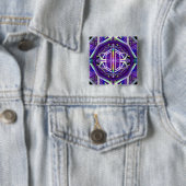 Badge Carré 5 Cm Violet W3 (En situation)