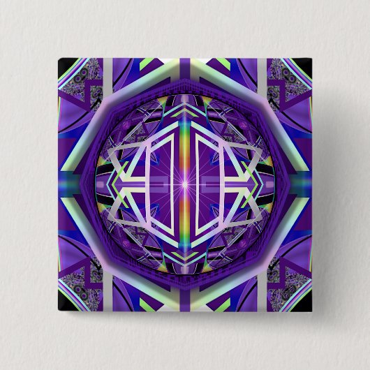 Badge Carré 5 Cm Violet W3 (Devant)