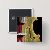 Badge Carré 5 Cm Violon, alto, violoncelle ? (Devant & derrière)