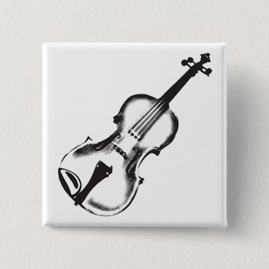 Badge Carré 5 Cm Violon ou violon "dessin " (Devant)