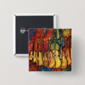 Badge Carré 5 Cm Violons (Devant & derrière)