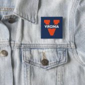 Badge Carré 5 Cm Virginia Split V (En situation)