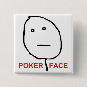 Badge Carré 5 Cm Visage de tisonnier (texte)
