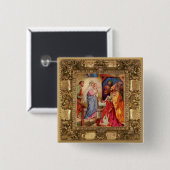 Badge Carré 5 Cm Visite des sages (Devant & derrière)