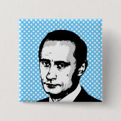 Badge Carré 5 Cm Vladimir Poutine (Devant)
